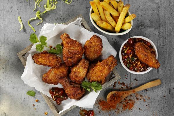 Alitas de pollo estilo barbacoa